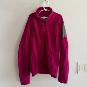 Eddie Bauer First Ascent Women’s XS Fleece Pullover Fuchsia Pink 1/4 Zip